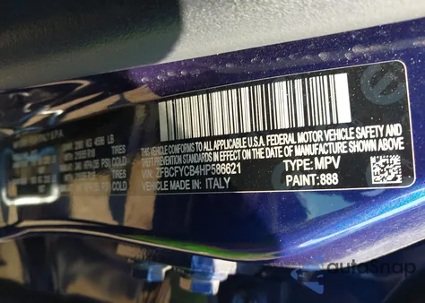 2017 Fiat 500X Trekking from USA, damaged, VIN ZFBCFYCB4HP586621